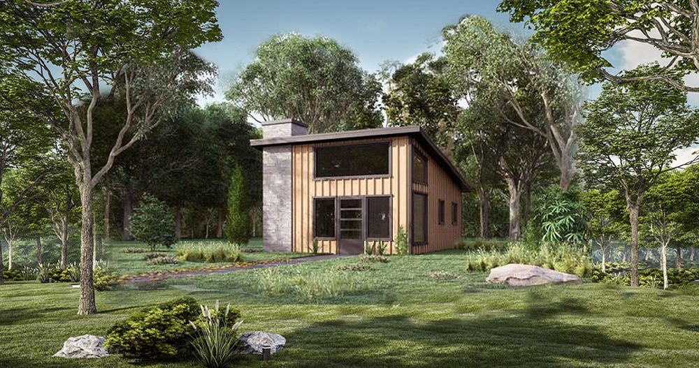 Purchase cad and design blueprint plans for rustic modern mountain homes online